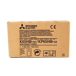 Mitsubishi Electric K65HM-CE / KP65HM-CE 110 mm x 20m Thermorolle High Density Thermal Printer Paper - Image 2