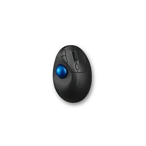 Kensington ProFit Ergo TB450 Trackball Wireless Mouse, RF Wireless + Bluetooth, 1600 DPI, Black/Blue