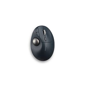 Kensington ProFit Ergo TB550 Trackball Wireless Mouse, RF Wireless + Bluetooth, 1600 DPI, Black/Grey