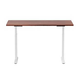 Adjustable Height Table Up Up Bjorn White, Table top L Dark Walnut - Image 2
