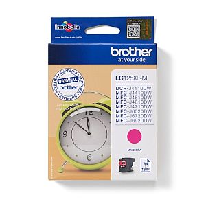 Brother LC125XL (LC125XLM) Ink Cartridge, Magenta