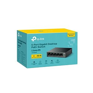 TP-Link LiteWave LS105GP 5-Port Gigabit Desktop Switch with 4-Port PoE+ - Image 4