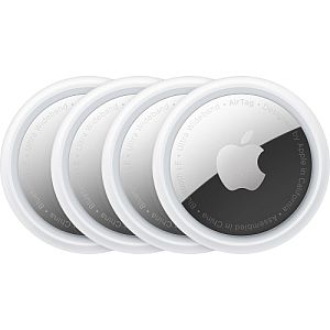 Apple MX542LL/A AirTag (4-Pack) Bluetooth, Ultra Wideband, White