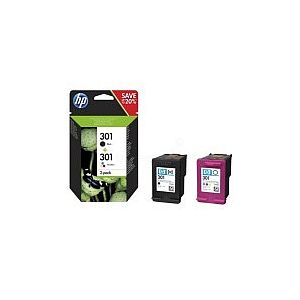 HP 301 (N9J72AE) Ink Cartridge Multipack, BK/CMY - Image 2
