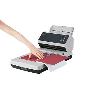 Ricoh fi-8250 Scanner A4 Colour 50 ppm 600x600 DPI, Duplex ADF/Flatbed, USB Ethernet LAN - Image 3