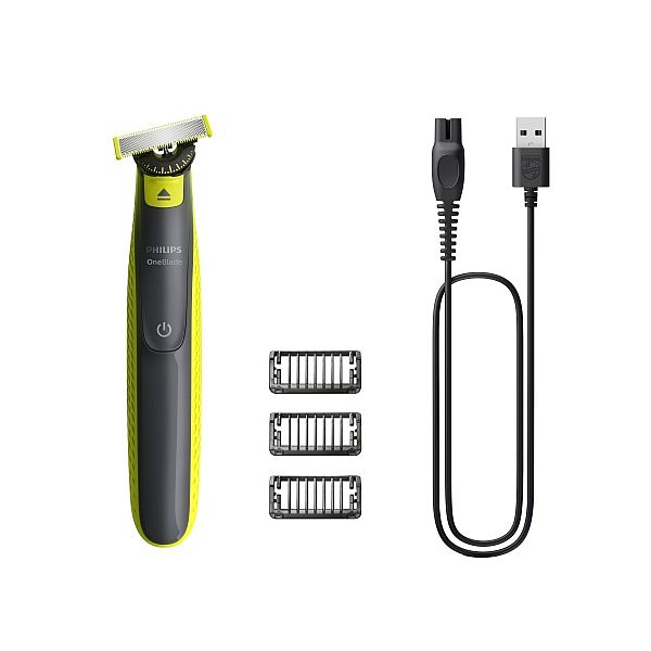 img120370 Philips OneBlade 360 QP2724/23 Shaver, Grey/Lime - Image 1