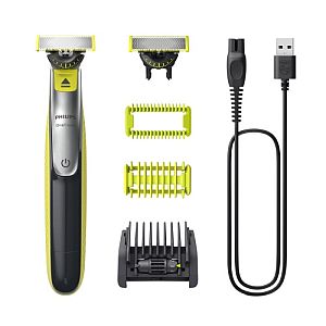 Philips OneBlade 360 QP2834/23 Face and Body Hair Shaver and Trimmer, Grey/Lime - Image 3