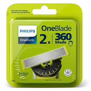Philips OneBlade 360 QP420/50 Replacement Shaver Blades, Silver/Yellow - Image 2