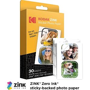 Kodak ZINK 2x3'' 50x76 mm 30 Sheets Pre-Cut Sticker Photo Paper - Image 2