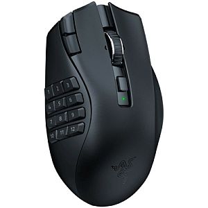 Razer Naga V2 HyperSpeed Wireless Gaming Mouse RF Wireless+Bluetooth, 30000 DPI, Black