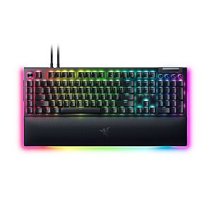 Razer BlackWidow V4 Pro Gaming keyboard Wired, USB QWERTY, US, Green Switch, Black