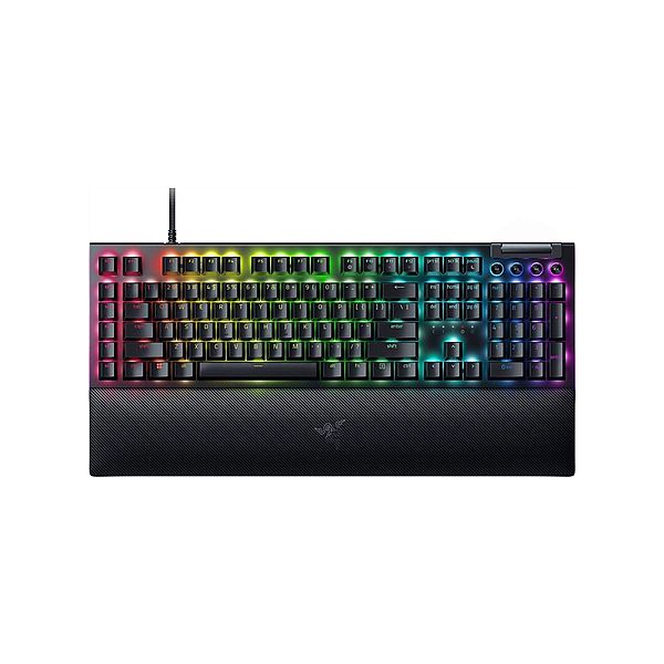 img192532 Razer BlackWidow V4 Wired Gaming keyboard, RGB LED, USB QWERTY, US, Yellow Switch, Black - Image 1