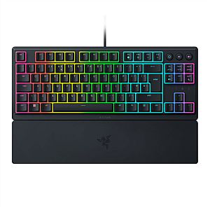 Razer Ornata V3 Tenkeyless Wired Gaming keyboard, Low-profile, RGB LED, USB QWERTY, US, Black