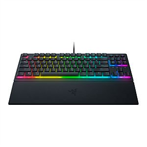 Razer Ornata V3 Tenkeyless Wired Gaming keyboard, Low-profile, RGB LED, USB QWERTY, US, Black - Image 3