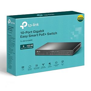 TP-Link TL-SG1210MPE 10-Port Gigabit Easy Smart Switch with 8-Port PoE+ - Image 4