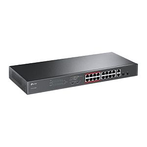 TP-Link TL-SL1218MP 16-Port 10/100Mbps + 2-Port Gigabit Unmanaged PoE Switch - Image 3
