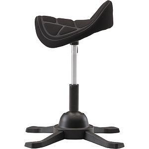 Up Up Toronto ergonomic balance stool Black, Black fabric, longer gas lift - Image 3
