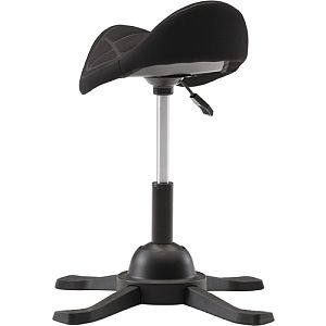 Up Up Toronto ergonomic balance stool Black, Black fabric, longer gas lift - Image 4