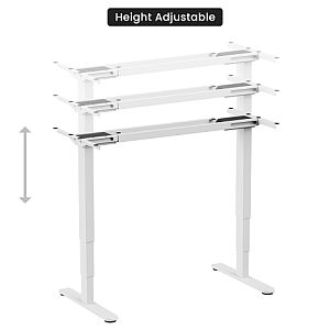 Adjustable Height Table Frame Up Up Bjorn II, White - Image 4