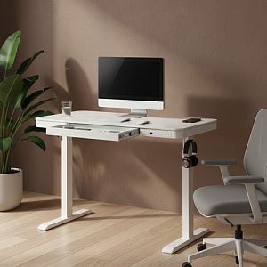 Adjustable Height Table Up Up Balder II White - Image 2