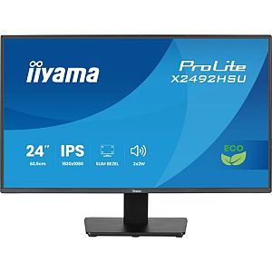 iiyama ProLite X2492HSU-B1 Monitor 24'' IPS, FHD 1920x1080, 3 ms, 300 cd/m2, 120 Hz, Black