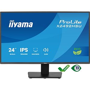iiyama ProLite X2492HSU-B1 Monitor 24'' IPS, FHD 1920x1080, 3 ms, 300 cd/m2, 120 Hz, Black - Image 3