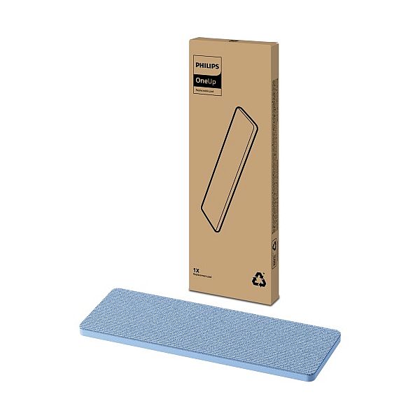 img417534 Philips OneUp XV1882/10 1X Replaceable Mop Pads, Blue - Image 1