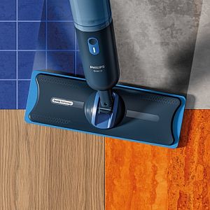 Philips OneUp XV1882/20 2X Replaceable Mop Pads, Blue - Image 3