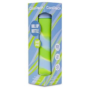 COOLPACK Silikon water bottle Pump 600 ml Girls Blue - Image 3
